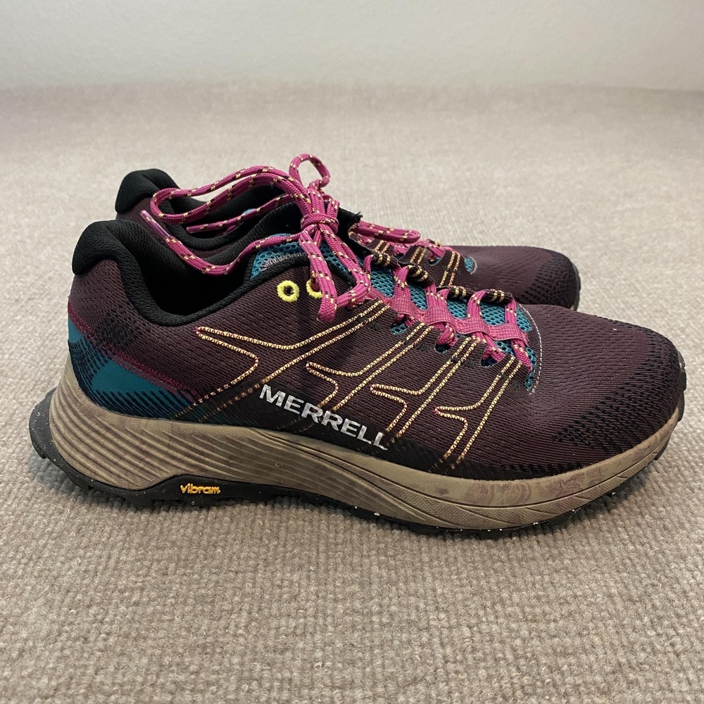 Merrell Shoes Womens Size 8.5 Purple Mesh Vibram Trail‎ Running Sneakers J067226